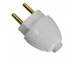 Plugue 2P 10A Branco Daneva