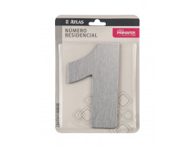 Número para Casa com Adesivo 01 Atlas