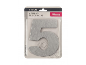 Número para Casa com Adesivo 05 Atlas