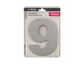 Número para Casa com Adesivo 09 Atlas