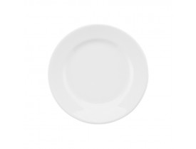 Prato de Sobremesa com Aba Branco Oxford