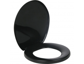 Assento Sanitário Almofadado Luxo Preto Primafer