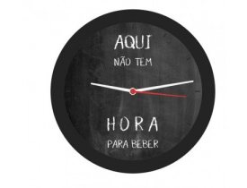 Relógio de Parede Redondo Happy Houer Bells