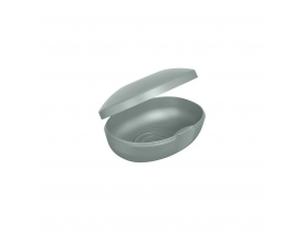 Saboneteira Soft Prata Ou Martiplast