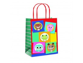 Sacola de Papel para Presente Petit Colorido G 13X26X32cm Cromus Embalagens