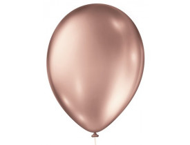 Balão N9 Metallic Balloons Rose Gold Pacote com 25 unidades São Roque