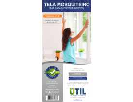 Tela Mosquiteiro 70x100cm MD Útil Utilidade Doméstica