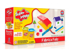 Brinquedo Super Massa Fábrica Feliz Estrela