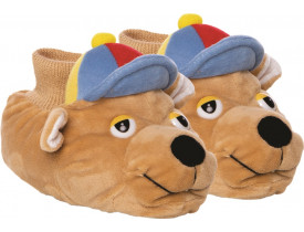 Chinelo Pantufa Infantil Cachorro com Boné Stuf