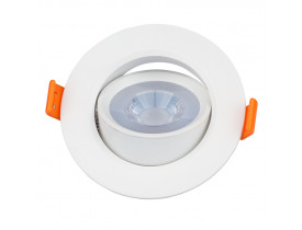 Spot Led de Embutir Redondo 5W Bivolt 6500K Luz Branca Fria Cristallux