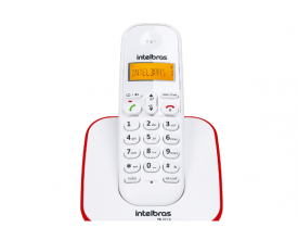 Telefone sem Fio TS3110 Branco e Vermelho Intelbras