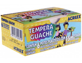 Tempera Guache 6 Cores Acrilex