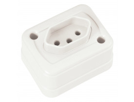 Tomada de Sobrepor 2P+T 10A 250V Tramontina