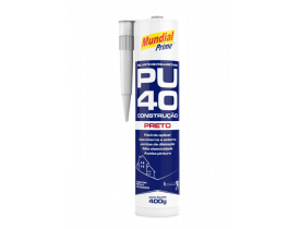 Selante de Poliuretano PU40 Preto 400g Mundial Prime