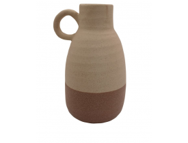 Vaso Decorativo de Cerâmica Bege Terracota D&A