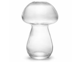 Vaso Cogumelo 17cm Vidro Lyor
