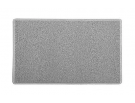 Tapete Capacho Vinil Silver 60X90cm Cinza Kapazi