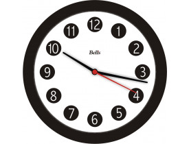 Relógio de Parede Redondo Preto Bells