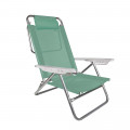 Cadeira Reclinável Summer com Almofada Alumínio 6 posições Anis Mor