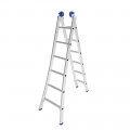 Escada Alumínio Abre e Fecha 2x6 Degraus Extensível 3,09 metros Mor