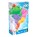 Quebra-Cabeça 200 peças Mapa do Brasil Grow