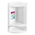 Cantoneira para Banheiro de Plástico Branco Primafer