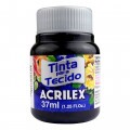 Tinta para Tecido Fosca 37ml Preto Acrilex
