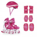 Kit Roller Infantil Tamanho 34-37 Rosa Mor