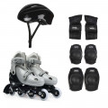 Kit Roller Infantil Tamanho 34-37 Cinza Mor