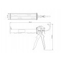 Pistola para Tubo de Silicone 280ml Tramontina