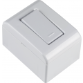 Caixa de Sobrepor com 1 Interruptor Simples 10A LixFlex Branca Tramontina