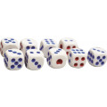Jogo de Dados N.15 Branco com 9 unidades Kit