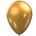 Balão N9 Metallic Balloons Dourado Pacote com 25 unidades São Roque