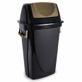 Lixeira Ecoblack Basculante 28 litros 27X33X58cm Plasútil