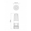 Esguicho com Engate Rosqueado e Jato Regulável em Plástico Tramontina