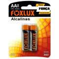 Pilha Alcalina AA 2 Pilhas 1,5V Foxlux