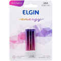 Pilha Recarregável AAA 1000mAh Elgin