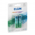 Pilha Alcalina AA 2 Pilhas 1,5V Elgin