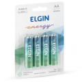 Pilha Alcalina AA 4 Pilhas 1,5V Elgin