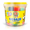 Big Balde com 30 Massinhas Soft 1,5Kg Acrilex