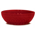 Bowl 523ml Relieve Vermelho Corona Yoi