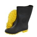 Bota Preta SL/Amarelo 45/46 sem Meia Pega Forte Grendene