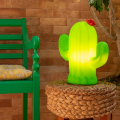 Luminária de Mesa Decorativa Cactus Flor Usare 110/220v