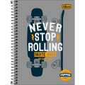 Caderno Espiral 80 Folhas Capa Dura 1/4 Pepper Tilibra Cor Sortida