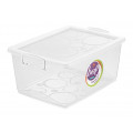 Caixa Organizadora com Trava 29X41cm Transparente Ordene