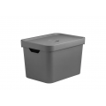 Caixa Organizadora Cube com Tampa Chumbo 24X27X36cm Ou Martiplast