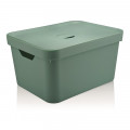 Caixa Organizadora Cube com Tampa Ou Martiplast GD 46x36x24,5cm Verde Menta CC650