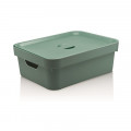 Caixa Organizadora Cube Com Tampa Ou Martiplast Média Verde Menta CC350