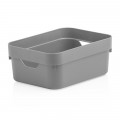 Caixa Organizadora Cube Ou Martiplast Mini 20x14,5x8cm Chumbo CC050