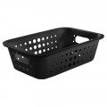 Cesta Organizadora Baixa Ou Martiplast MD 29x19,5x8,5cm Preta CO420